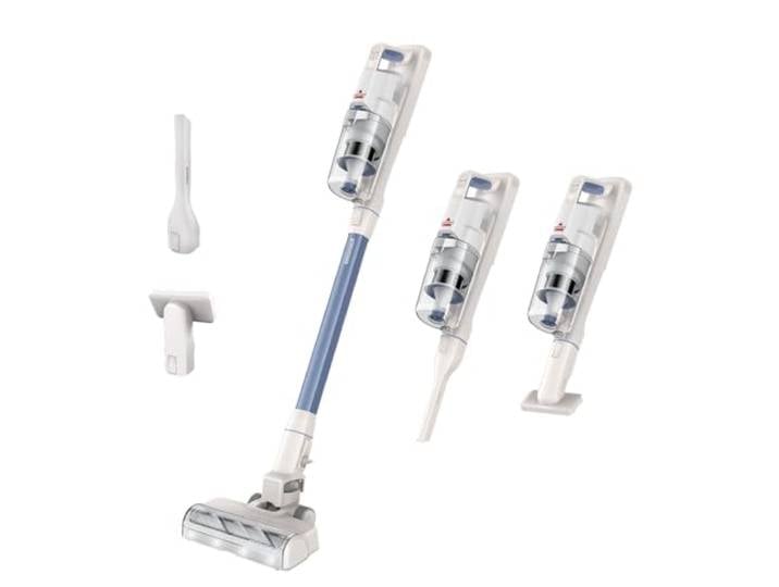 Bissell PowerClean Aspirateur Balai sans Fil 3-en-1 200W 4261N Éclairage LED\, brosse anti-enchevêtrement\, autoportant\, filtre HEPA\, batterie amovible 2000 mAh\, autonomie 40 min