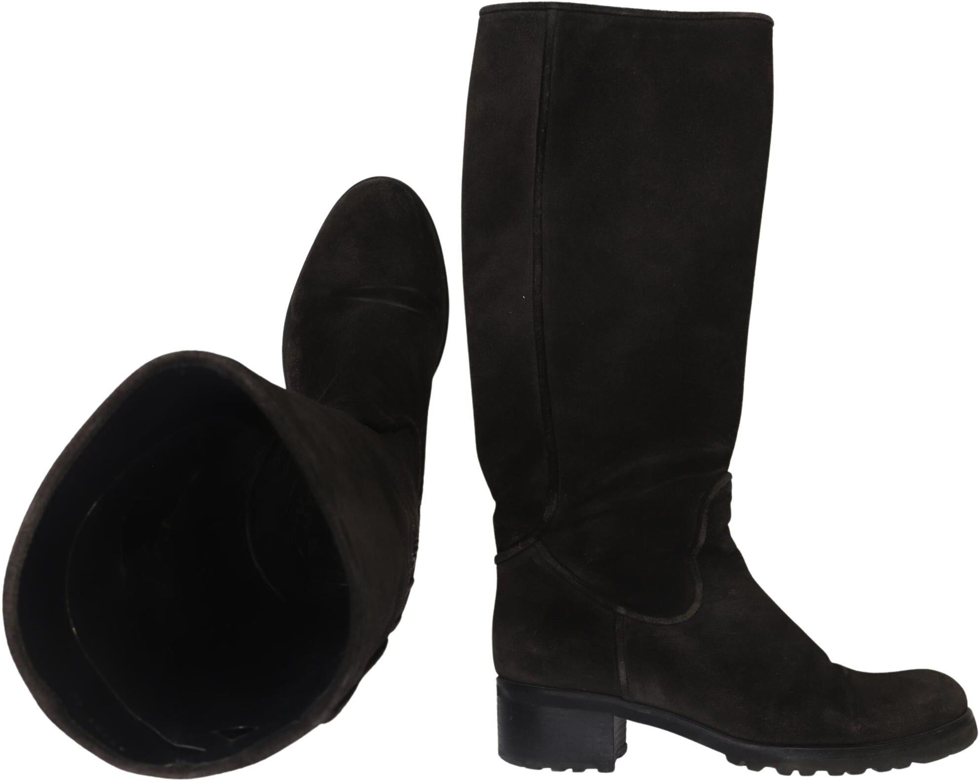 Homers Damen Stiefel, Braun, Gr. EU 40, Leder - Second Hand