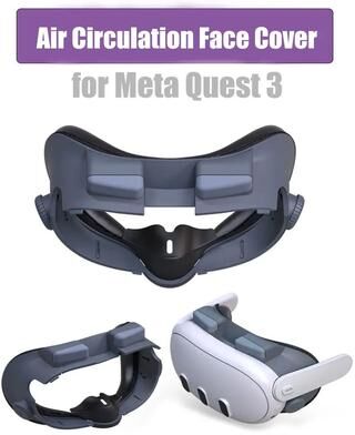 Uplifted Finds Air Circulation Ventilation Face Cover And Facial Interface Replacement For Meta Quest 3 Air Circulation Ventilation Face Cover And Facial Interface Replacement For Meta Quest 3