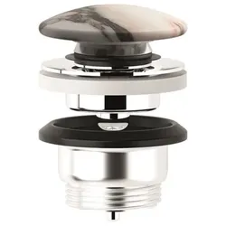 KLUDI-ROTEX Push-Open-Ablaufgarnitur Marble Calacatta Viola matt 10470S3-00