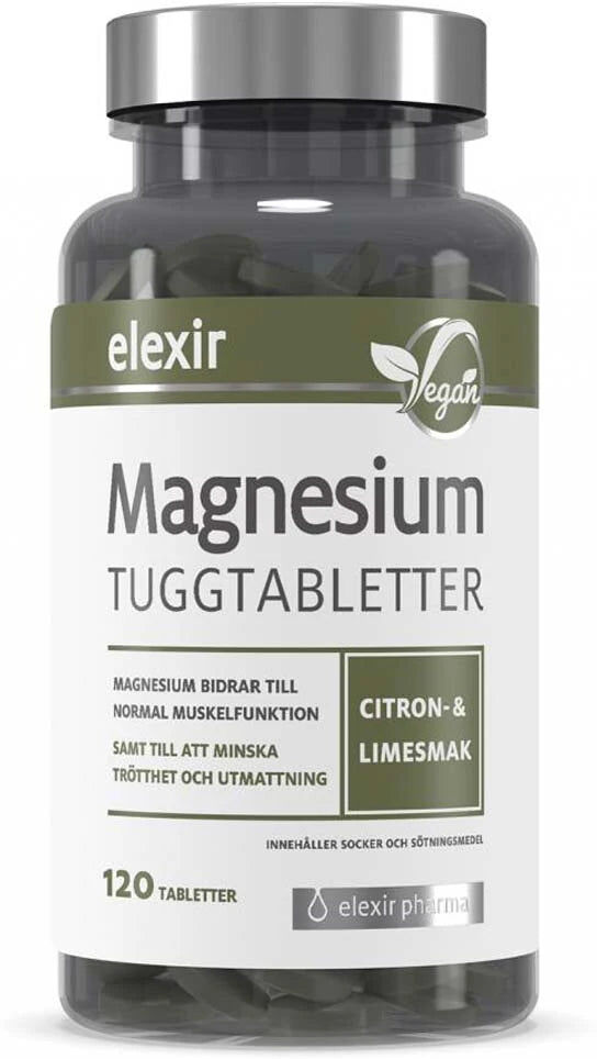 Elexir Pharma Magnesium Tuggtabletter 120 Tabs