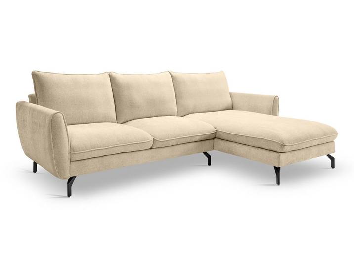 furnling Ecksofa Torano, elegante Couch mit 5 Sitzplätzen und pflegeleichtem Webstoff