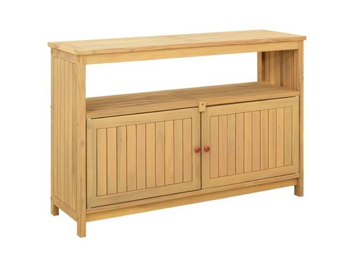 GHVBNMF Konsole Gartentisch Akazie Helles Holz 110x35x75 cm Vielseitige Holzkonsole aus hellem Akazienholz mit Ablage für Balkon, Terrasse, Flur, Wohnzimmer und Wintergarten.