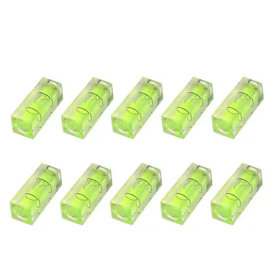 Mini Spirit Level Protractor Precision Level Cylinder Level Horizontal Bead Bubble Level Measuring Tools 10pcs