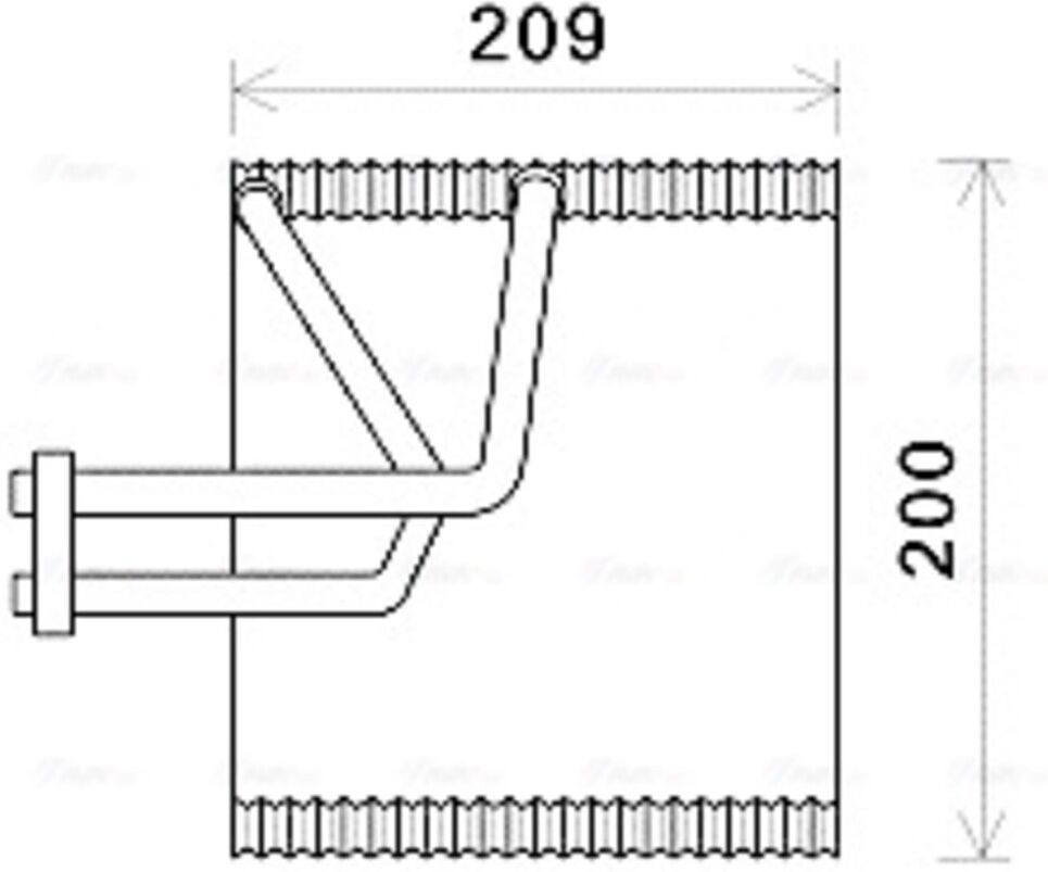 Verdampfer, Klimaanlage AVA COOLING CTV045