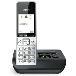 Gigaset Comfort 500A (CH-Version), Telefon, Schwarz, Silber
