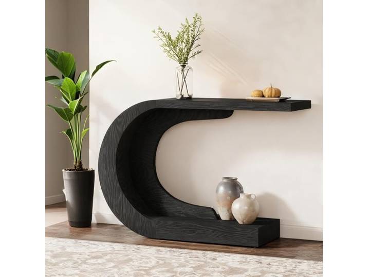 Tables consoles de salon 110 x 35 x 75 cm Console Meuble pour Entrée Couloir Salon Console Bois noir