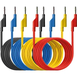 PEAKTECH 7050 - Messleitungen, 1,5 m, stapelbar, 4er Set