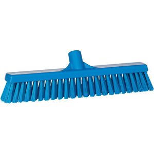 Vikan Besen Schiebebesen, 31743, blau, mit Gewinde & Kunststoff-Borsten, Breite 41 cm