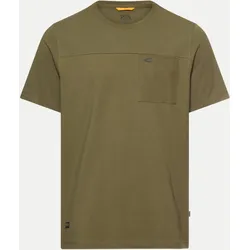 Regular-Fit T-Shirt mit Brusttasche Grün L