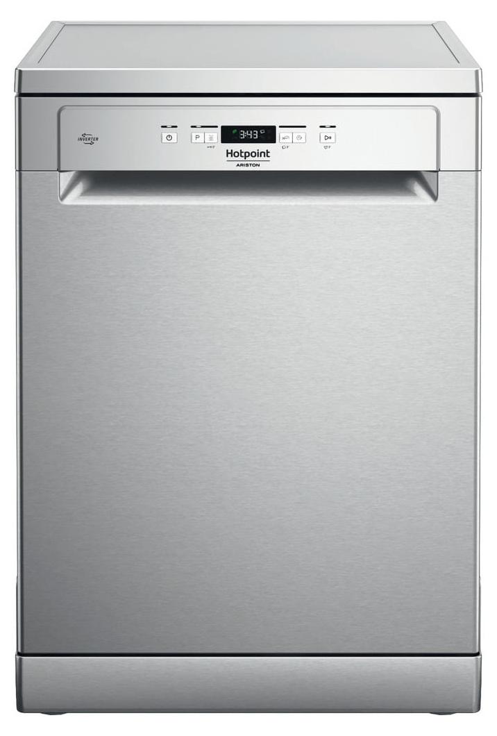 Hotpoint HA4FFB14BX, Freistehend, Standardgröße (60 cm), Edelstahl, Tasten, 1,3 m, 1,55 m