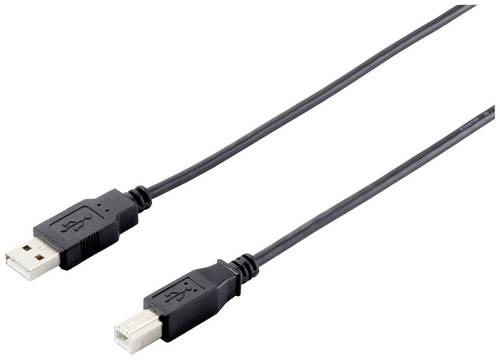 Equip USB-Kabel USB-A Stecker, USB-B Stecker 5.00 m Schwarz 128862