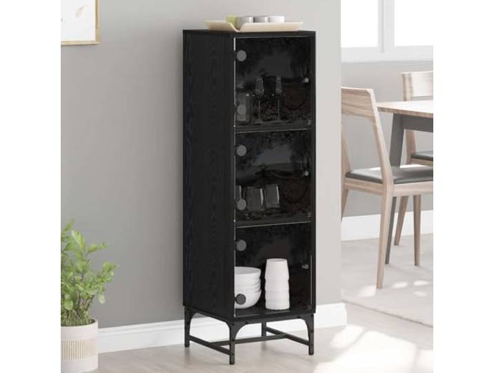 Elegantes Sideboard aus robustem Holzwerkstoff für Wohnräume: Funktionales Sideboard Design für Esszimmer und Flur als minimalistischer Schrank mit Stauraum im schlanken Design,