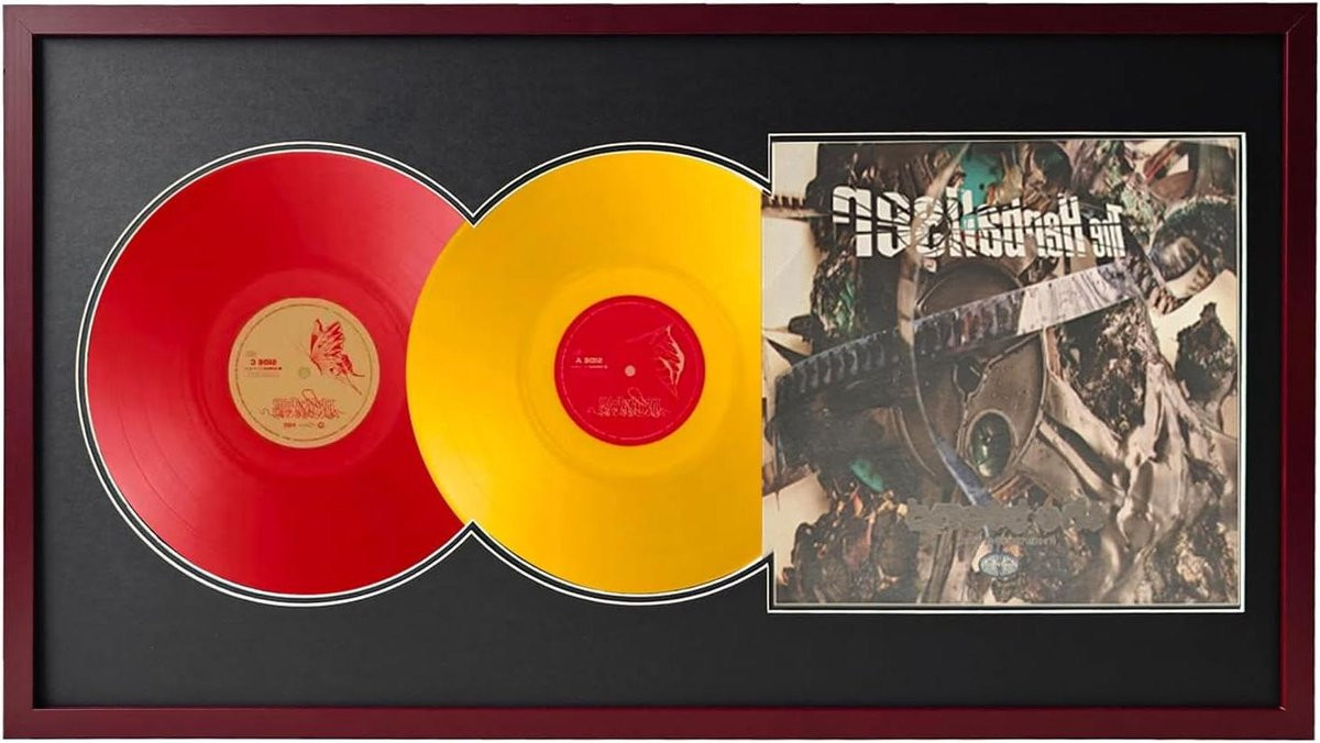 Vinyl Record Frame LP Display Houtkleur 86 x 48 cm