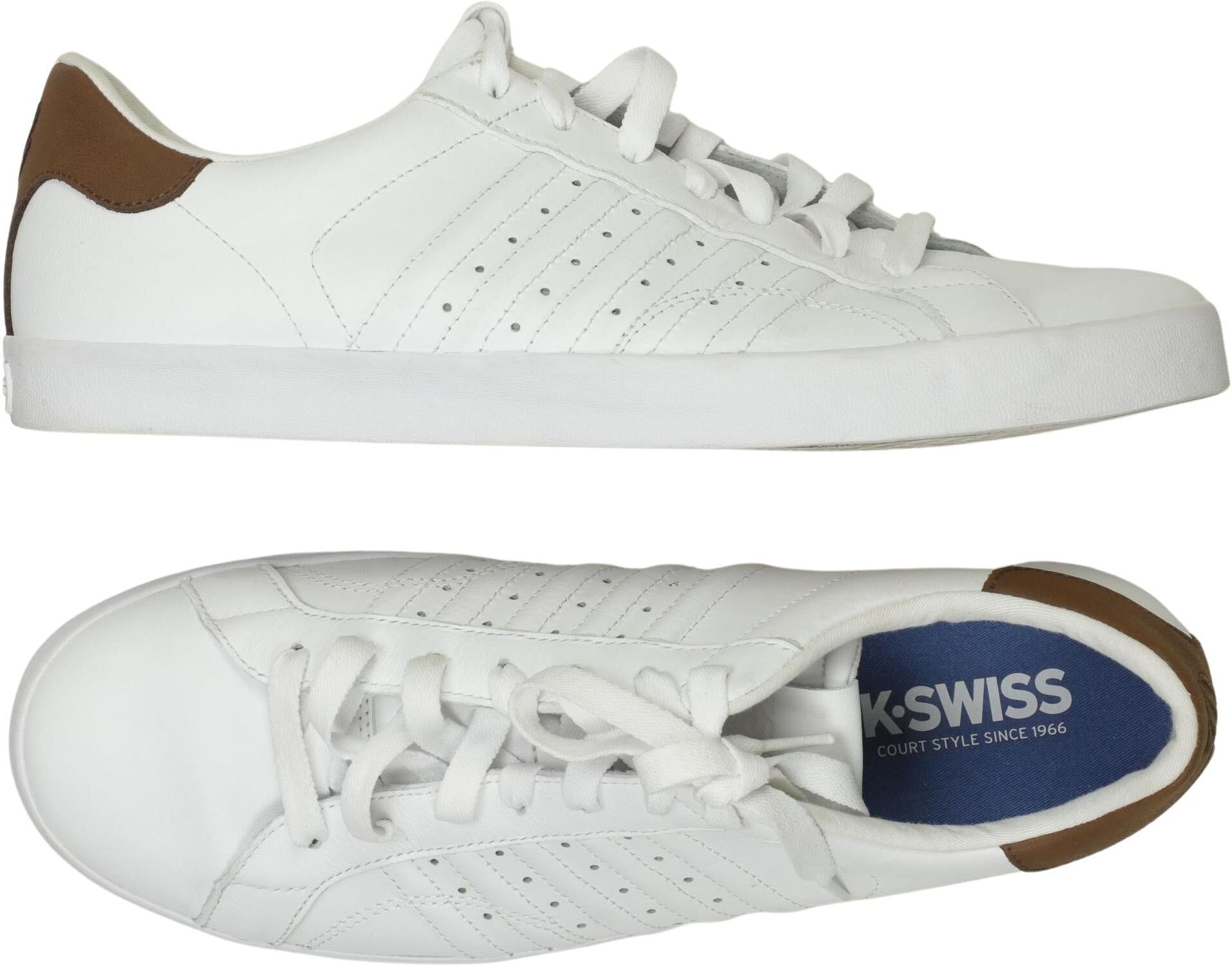 K Swiss Herren Sneaker, Weiß, Gr. EU 44, Leder - Second Hand