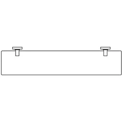 Ideal Standard Glasablage IOM A9125AA 520 mm, Klarglas, Halterung verchromt