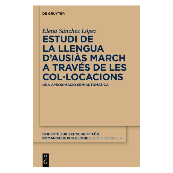 De Gruyter Sánchez López:Estudi de la llengua dAu (Spanisch, Hardcover, Elena Sánchez López) (67763188)