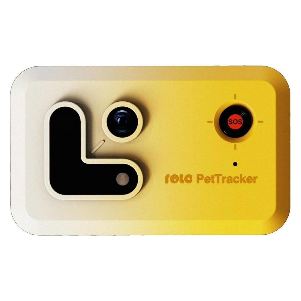 Enabot Rola PetTracker - Hunde-Tracker mit eingebauter Kamera - Gelb (WH287307 Yellow)
