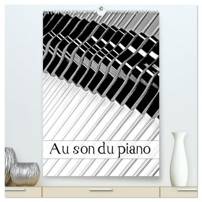 Au son du piano (Calendrier mural 2026 DIN A2 horizontal) calendrier de bureau