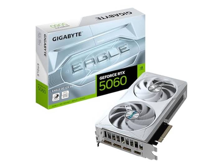 GIGABYTE GeForce RTX 5060 EAGLE OC ICE 8G Grafische Kaart