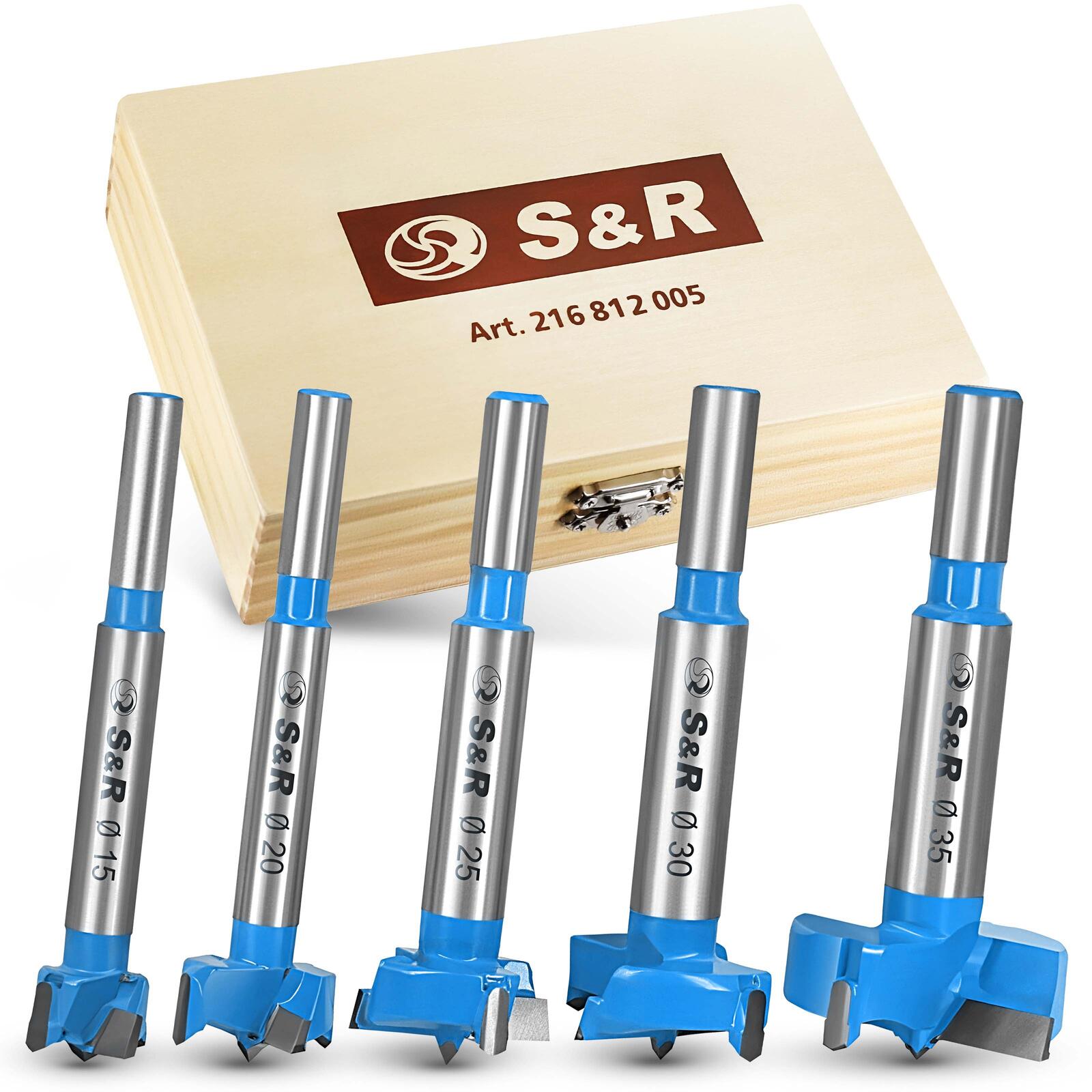 S&R Holzbohrer-Set 5-tlg 216.812.005