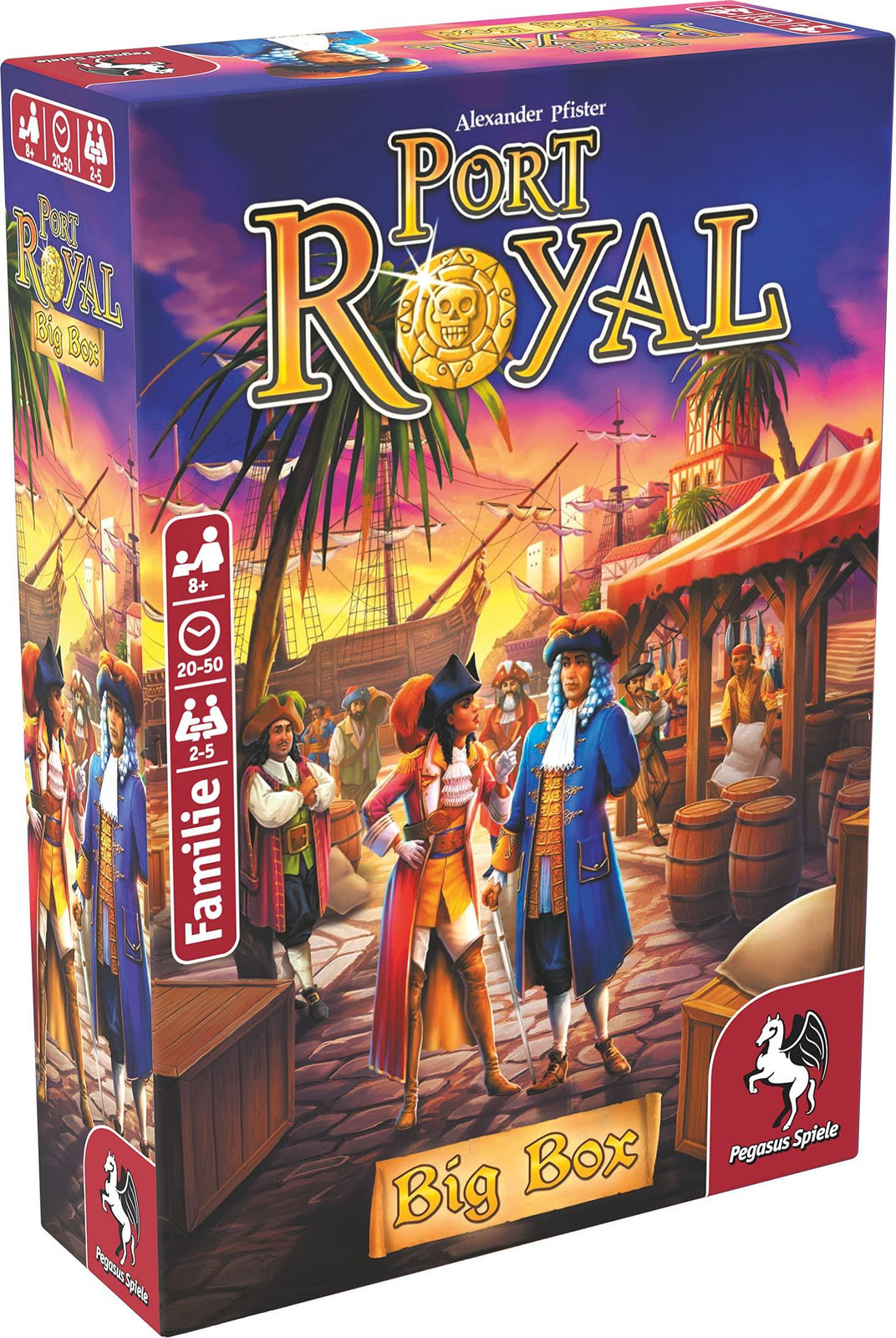 Pegasus Spiele Port Royal Big Box 18148G Kaartspel voor 1-5 spelers