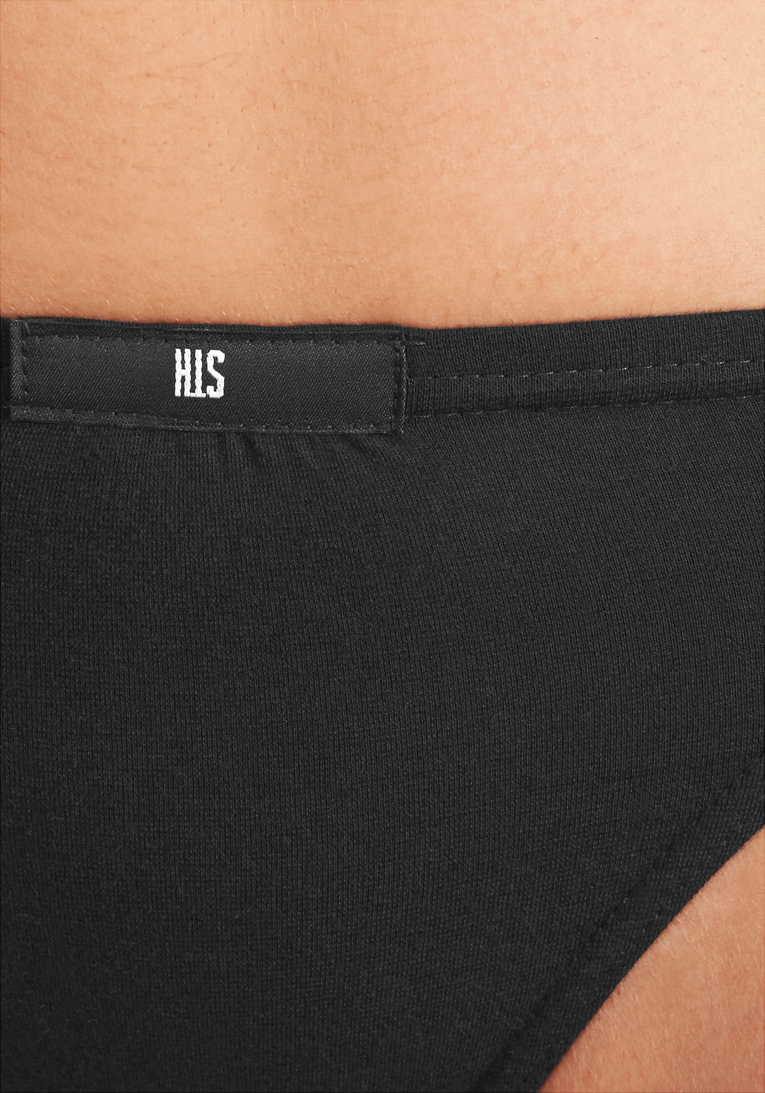 Slip H.I.S, Damen, Gr. 52, schwarz, Jersey, Obermaterial: 95% Baumwolle, 5% Elasthan, unifarben, körpernah, Unterhosen Slip, aus elastischer Baumwoll-Qualität schwarz 52