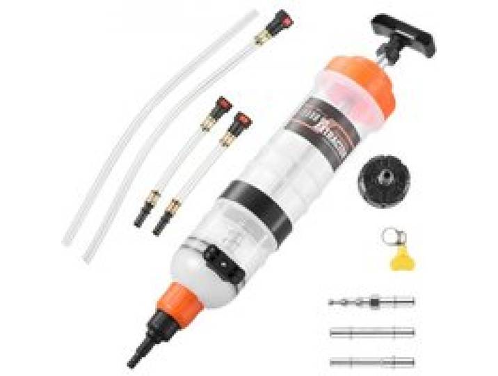 VEVOR Ölabsaugpumpe 1,5 L, Manuelle Ölabsaugspritze, Ölwechselspritze mit Schlauch & Verlängerungsrohren für Ölwechsel, Absaugpumpe für Rasenmäher, Autos, Schiffe, Golfwagen & Motorräder