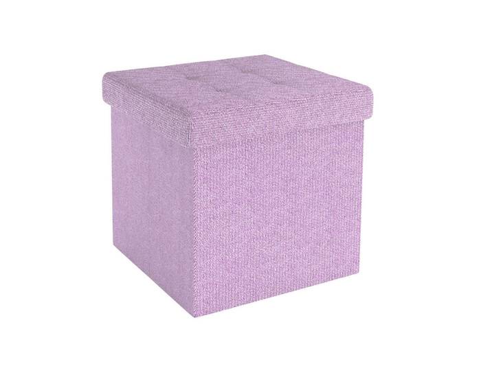 Intirilife Sitzwürfel Faltbar 30/30/30 cm (Rosa), Textil, 30x30x30 cm, Wohnzimmer, Sessel, Hocker, Sitzwürfel