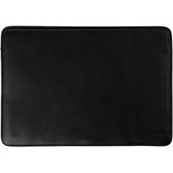 Accezz Leather Laptop Hülle fur das Apple MacBook 15 Zoll - Laptop Sleeve - Schwarz