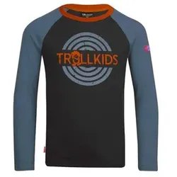 TROLLKIDS Kids Preikestolen Longsleeve, Größe 164 in Schwarz Schwarz