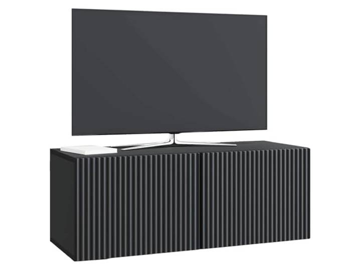 Leasha TV-Schrank zum Aufhängen, TV-Halterung, schwebend, 78,5 x 31 x 30 cm, Schwarz