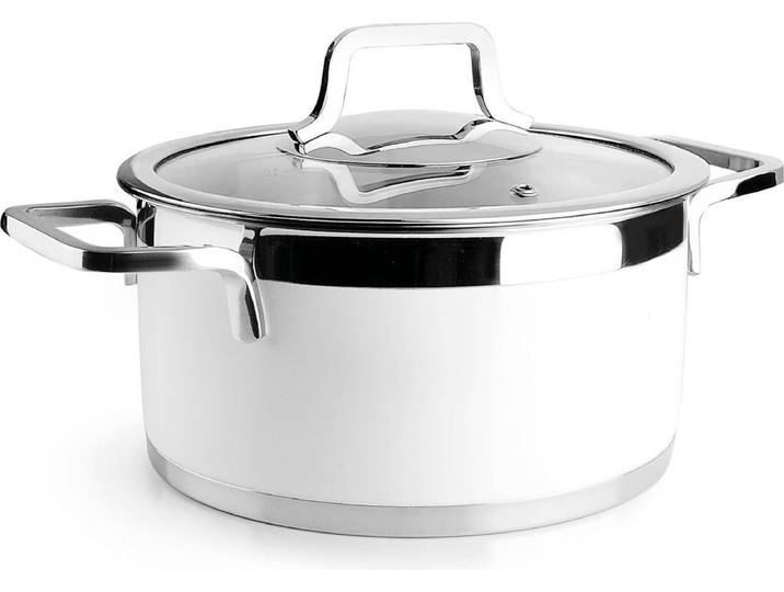 Lacor Buffet Kookpot met Deksel - Wit - Ø 20cm