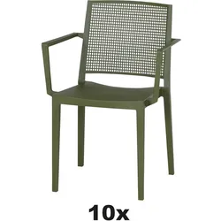 Siena  Garden Square Stapelsessel objektgeeignet 10x olive