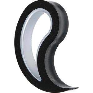 Stoppy Türstopper 12026, aus Kunststoff/Gummi, für den Boden, rutschfest, schwarz, 6,4 x 10 cm