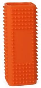 Inspire Select Pet Hair Removal Silicone Brush Hollow Rubber Fur Cleaner For Dogs, Cats, Car Seats, Furniture & Clothing orange