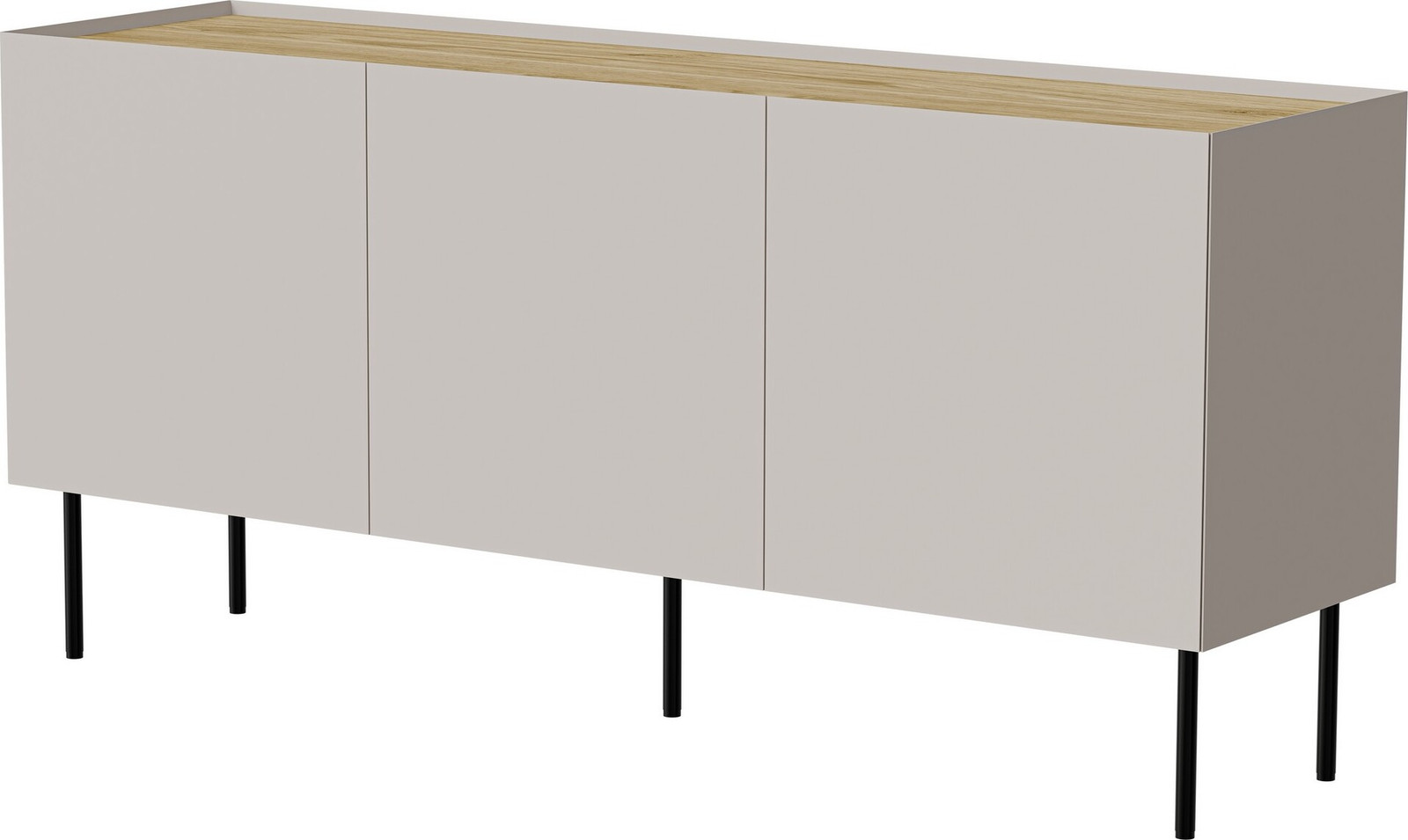 Furniture24 Kommode Fellini 150 Dressoir Kaschmir en Geolied Eikenhout