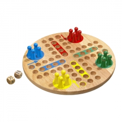 Philos Würfelspiel - groß - Eschenholz - 16 Spielsteine 242480