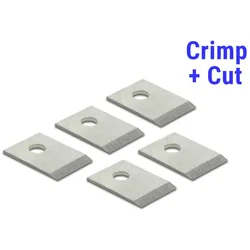 RJ45 Crimp+Cut Klingen Set 5 Stück für Delock 86450