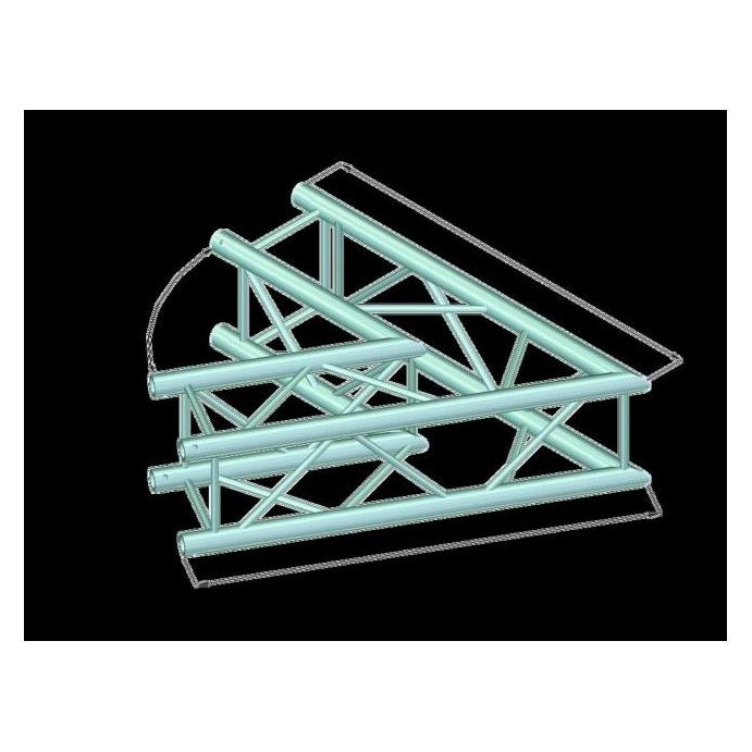 Alutruss DECOLOCK DQ4-SPAC20 2-Weg Ecke 60° sw (32040901)