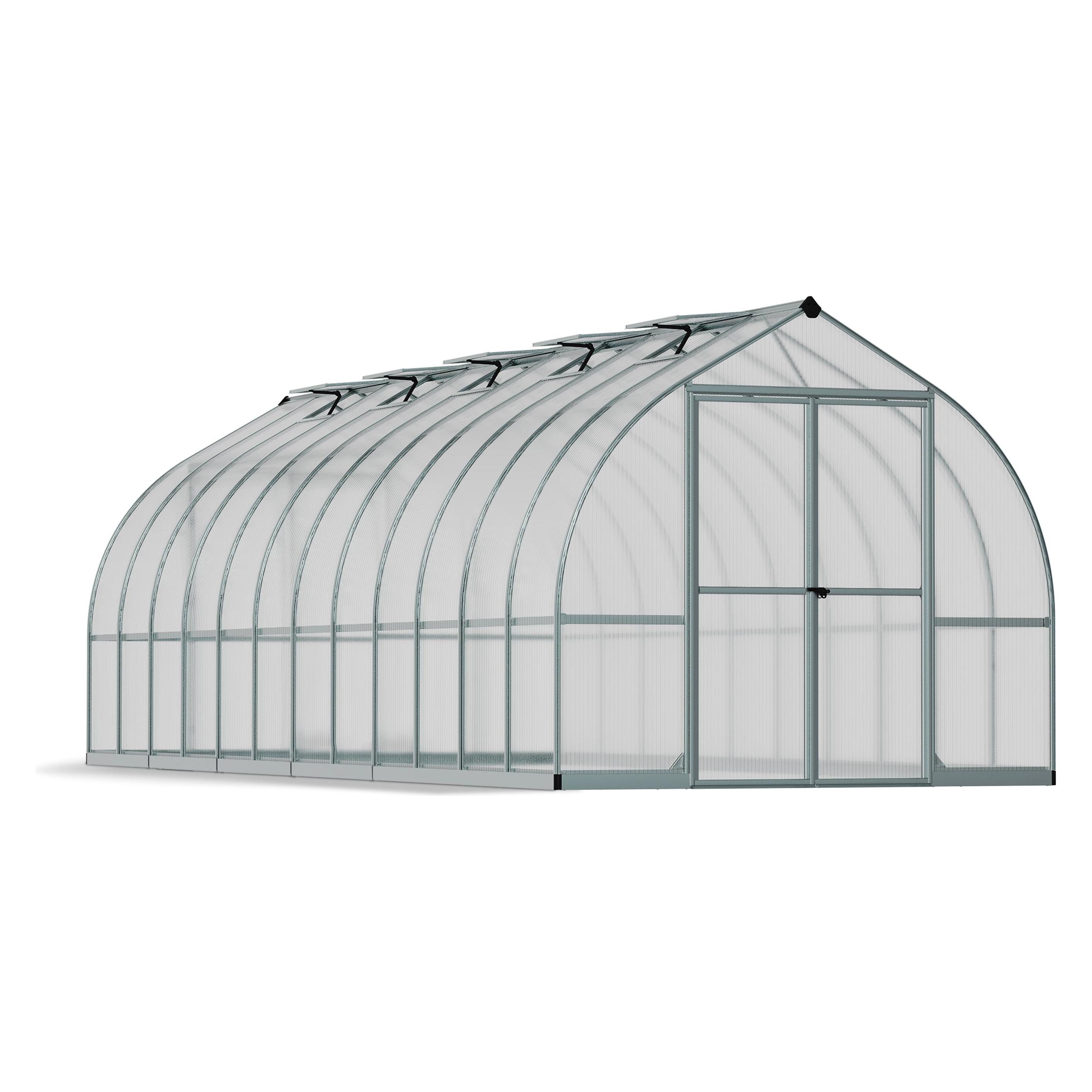 Palram Gewächshaus Bella 244x724cm Silber (69204738)