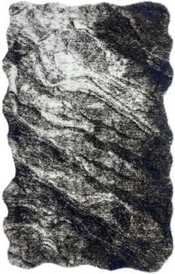 KALATY Zenith Abstract Shag Grey Area Rug