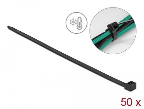 Delock 19228 Kabelbinder Schwarz 50St.
