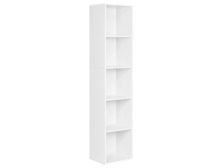 Bibliothèque Colonne 5 Cubes 30x24x132cm Blanche 5 Niveaux (24P x 30L x 132H cm) 5 Niveaux (24P x 30L x 132H cm) PANIER DECORATIF