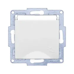 Günsan VISAGE + MODERNA Modul Steckdose mit Deckel Weiss