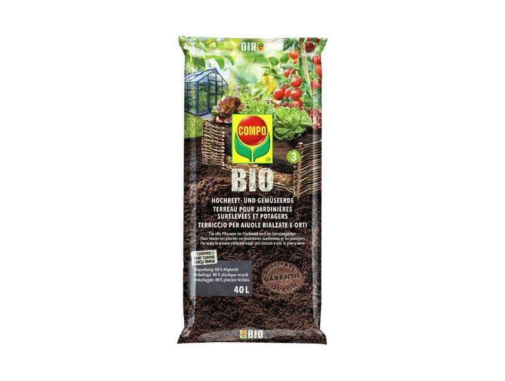 Compo BIO Hochbeet-und Gemüseerde 40 l