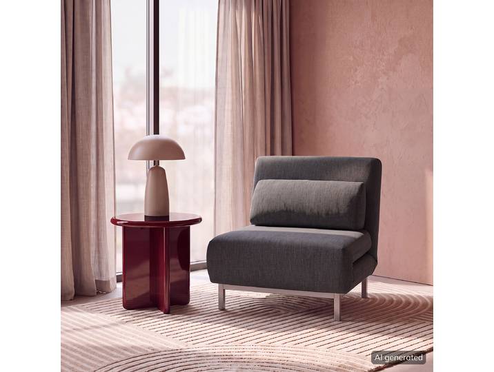 Schlafsessel COPPERFIELD Schwarz/Grau Webstoff Lynna 92 x 78 x 85cm