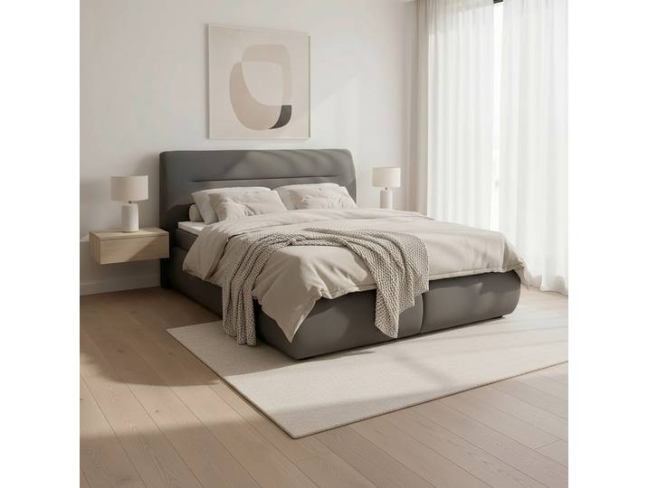Boxspringbett 180/200 cm Grau