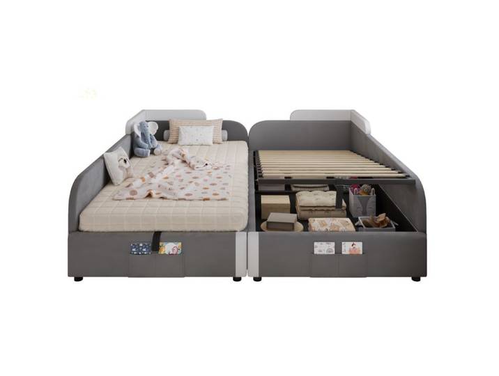 Lit enfant rembourré avec système hydraulique EVRYAE
