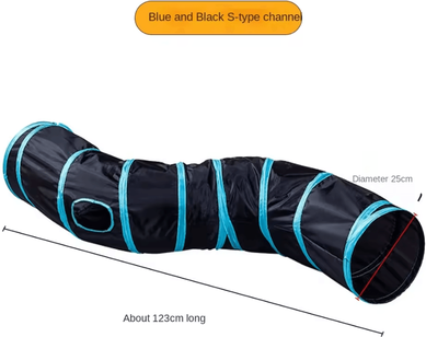 Inspire Curations HideNSeek Foldable Crinkle Cat Tunnel Play Tube 120a